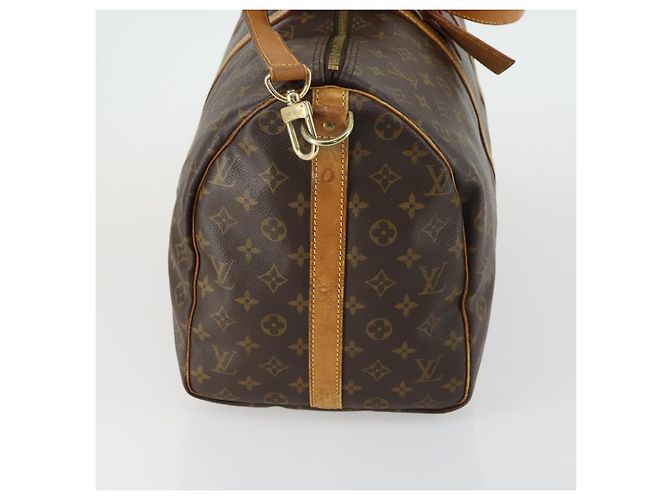 LOUIS VUITTON Monogram Keepall Bandouliere 50 Borsa Boston M41416 LV Auth 155662 Monogramma - vista 4