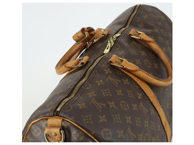 LOUIS VUITTON Monogram Keepall Bandouliere 50 Borsa Boston M41416 LV Auth 155662 Monogramma - vista 6