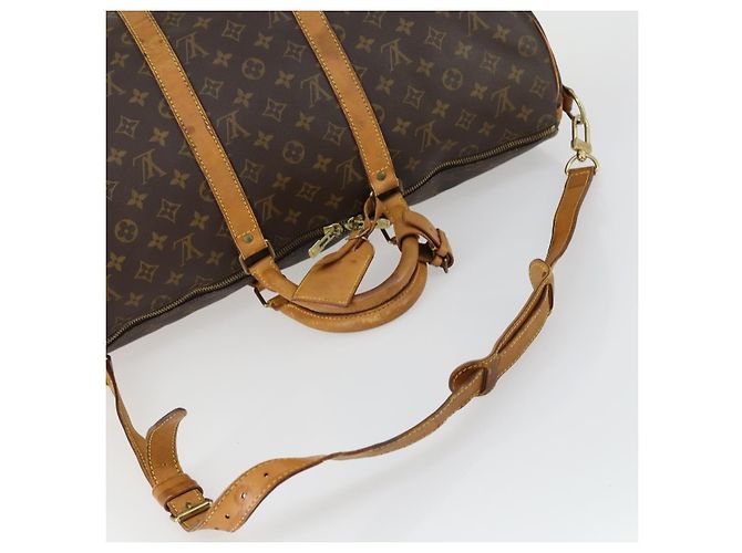 LOUIS VUITTON Monogram Keepall Bandouliere 50 Borsa Boston M41416 LV Auth 155662 Monogramma - vista 7