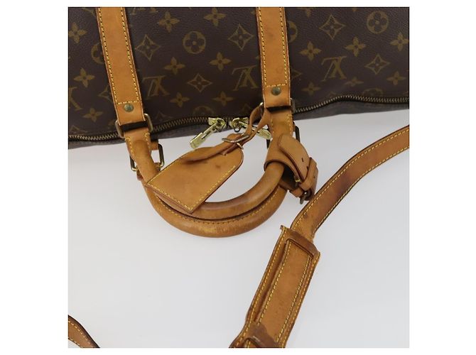LOUIS VUITTON Monogram Keepall Bandouliere 50 Borsa Boston M41416 LV Auth 155662 Monogramma - vista 9