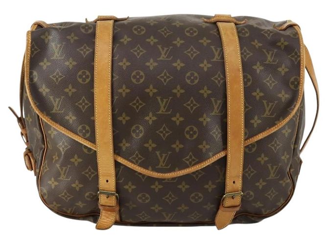 LOUIS VUITTON Borsa a Spalla Monogram Saumur 43 M42252 LV Auth 155153 Monogramma - vista 13