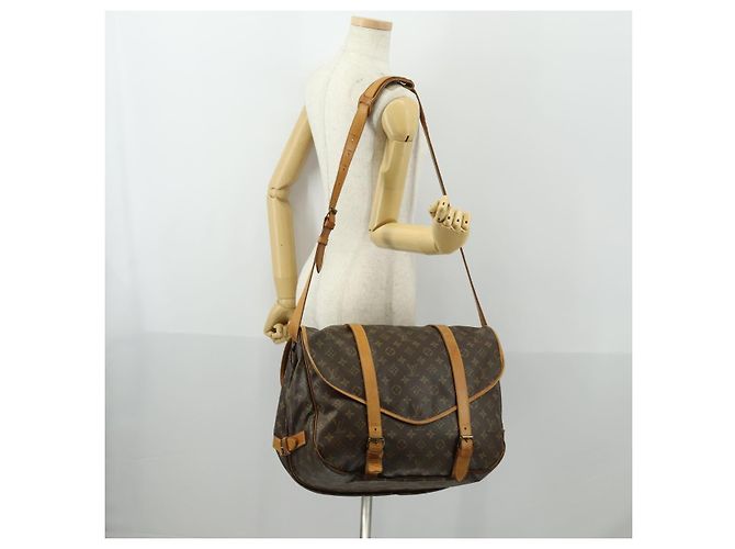 LOUIS VUITTON Borsa a Spalla Monogram Saumur 43 M42252 LV Auth 155153 Monogramma - vista 26