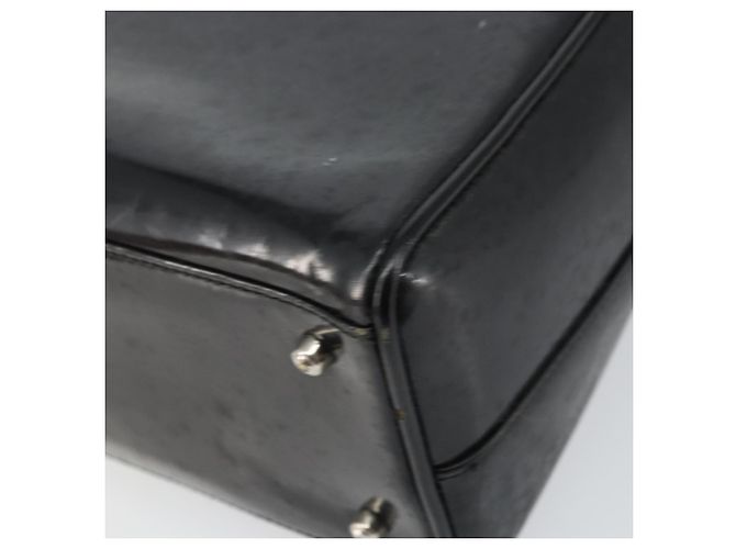 GUCCI Hand Bag Enamel Black Silver 000 1274 0505 Auth ep12304 Silvery - view 15