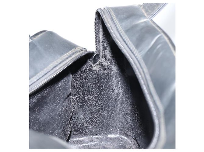 GUCCI Hand Bag Enamel Black Silver 000 1274 0505 Auth ep12304 Silvery - view 19