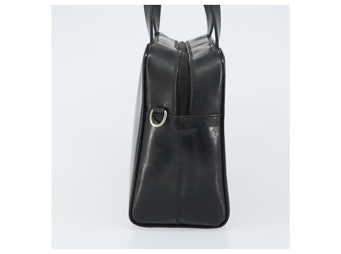 GUCCI Hand Bag Enamel Black Silver 000 1274 0505 Auth ep12304 Silvery - view 4