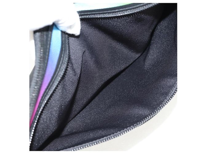 LOUIS VUITTON taiga arcobaleno Pochette A4 Borsa Nera M30347 LV Auth 157880M Nero - vista 19