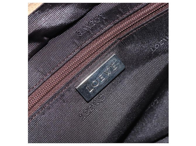 LOEWE Anagram Americana 28 Bolso de mano de cuero tono dorado Auth ep12399 - vista 19