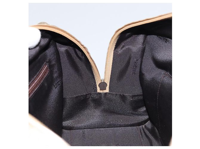 LOEWE Anagram Americana 28 Bolso de mano de cuero tono dorado Auth ep12399 - vista 20