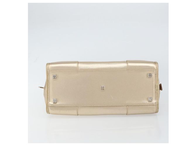 LOEWE Anagram Americana 28 Bolso de mano de cuero tono dorado Auth ep12399 - vista 5