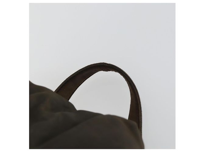 PRADA Backpack Nylon Brown Silver Auth 151544 Silvery - view 14