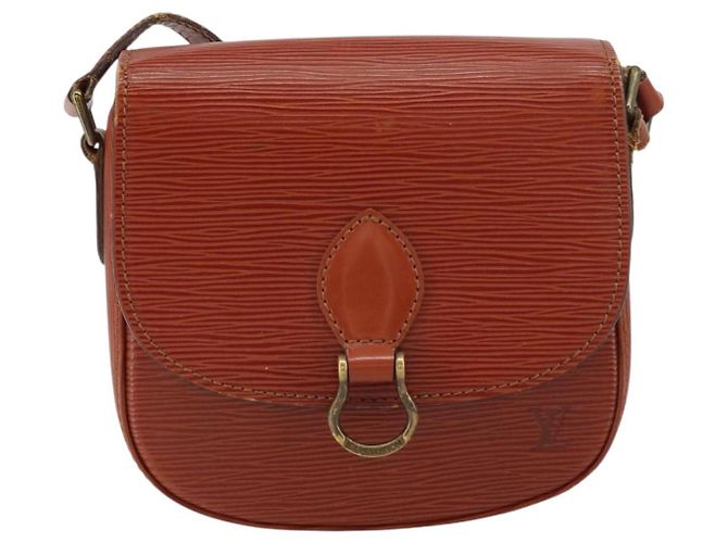 LOUIS VUITTON Borsa a Spalla Epi Saint Cloud PM Marrone M52213 LV Auth BA8743 - vista 13