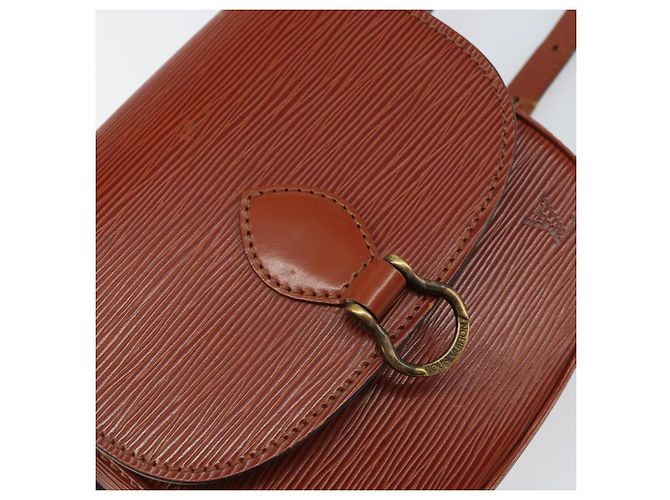 LOUIS VUITTON Borsa a Spalla Epi Saint Cloud PM Marrone M52213 LV Auth BA8743 - vista 20