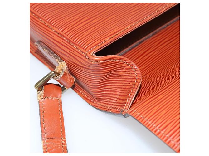 LOUIS VUITTON Borsa a Spalla Epi Saint Cloud PM Marrone M52213 LV Auth BA8743 - vista 23