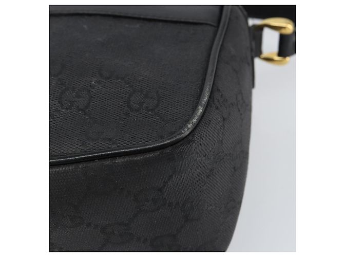 Borsa a Spalla GG Canvas Gucci Nera Oro 001 14 0412 Auth ep12224 Nero D'oro - vista 10