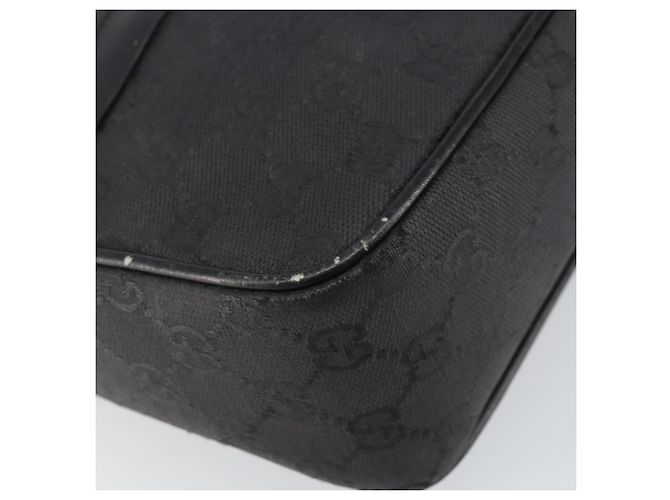 Borsa a Spalla GG Canvas Gucci Nera Oro 001 14 0412 Auth ep12224 Nero D'oro - vista 11