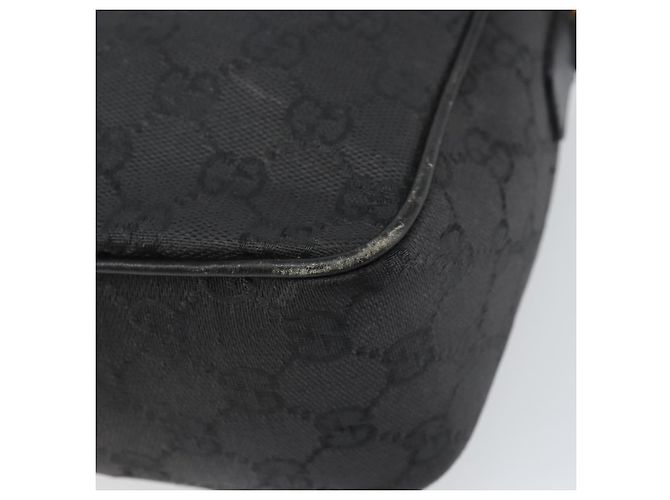 Borsa a Spalla GG Canvas Gucci Nera Oro 001 14 0412 Auth ep12224 Nero D'oro - vista 12
