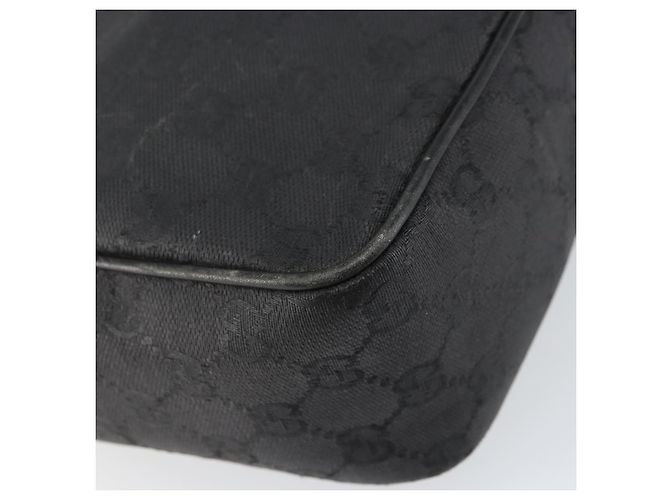Borsa a Spalla GG Canvas Gucci Nera Oro 001 14 0412 Auth ep12224 Nero D'oro - vista 13