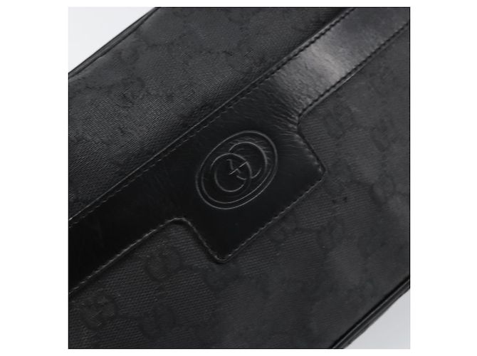 Borsa a Spalla GG Canvas Gucci Nera Oro 001 14 0412 Auth ep12224 Nero D'oro - vista 15