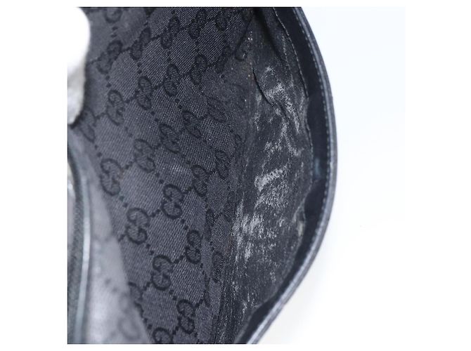 Borsa a Spalla GG Canvas Gucci Nera Oro 001 14 0412 Auth ep12224 Nero D'oro - vista 22
