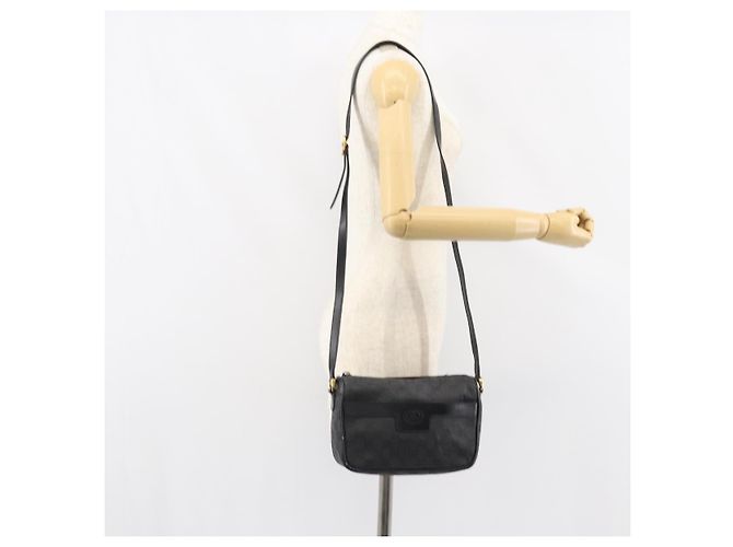 Borsa a Spalla GG Canvas Gucci Nera Oro 001 14 0412 Auth ep12224 Nero D'oro - vista 24