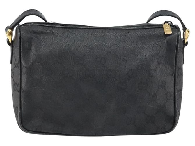 Borsa a Spalla GG Canvas Gucci Nera Oro 001 14 0412 Auth ep12224 Nero D'oro - vista 3