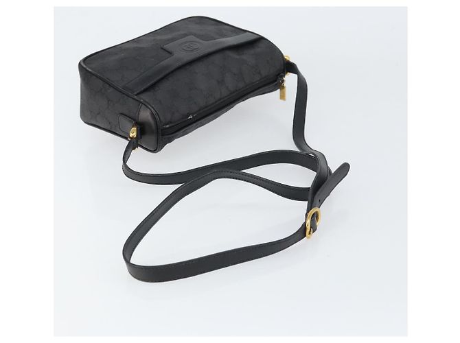 Borsa a Spalla GG Canvas Gucci Nera Oro 001 14 0412 Auth ep12224 Nero D'oro - vista 7