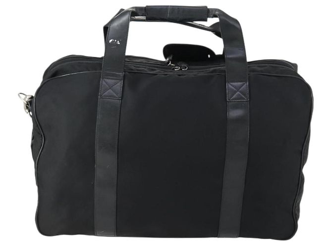 GUCCI Boston Tasche Nylon 2way Schwarz Silber Auth 151512 - Ansicht 2