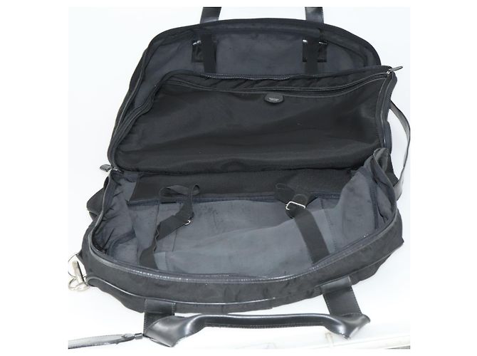GUCCI Boston Tasche Nylon 2way Schwarz Silber Auth 151512 - Ansicht 24