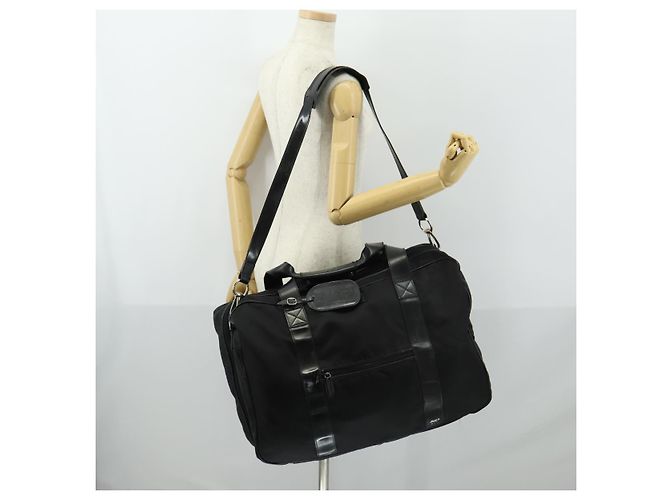 GUCCI Boston Tasche Nylon 2way Schwarz Silber Auth 151512 - Ansicht 28