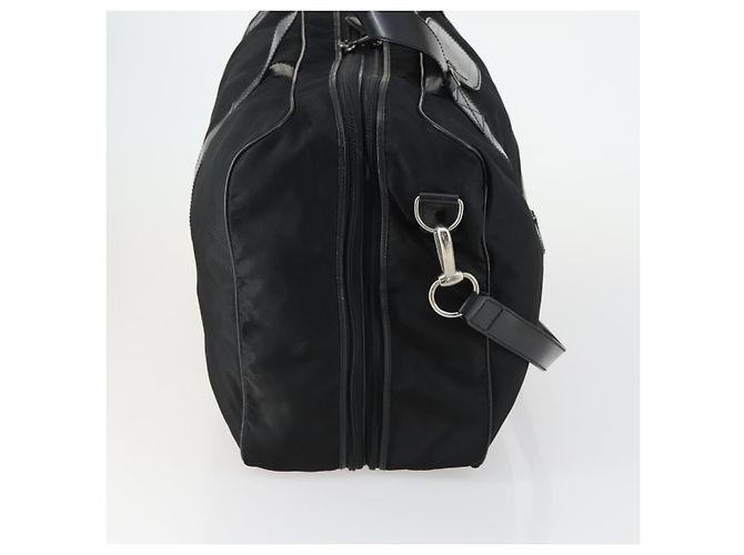 GUCCI Boston Tasche Nylon 2way Schwarz Silber Auth 151512 - Ansicht 3