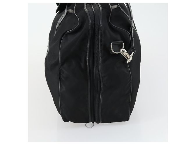 GUCCI Boston Tasche Nylon 2way Schwarz Silber Auth 151512 - Ansicht 4