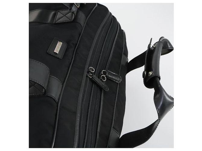 GUCCI Boston Tasche Nylon 2way Schwarz Silber Auth 151512 - Ansicht 6