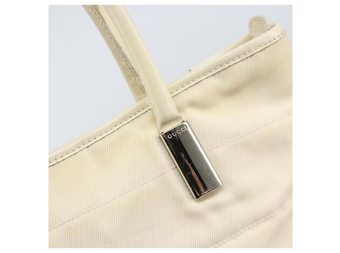 Gucci Tote Bag aus Canvas Weiß Gold Auth 151588 Golden - Ansicht 10