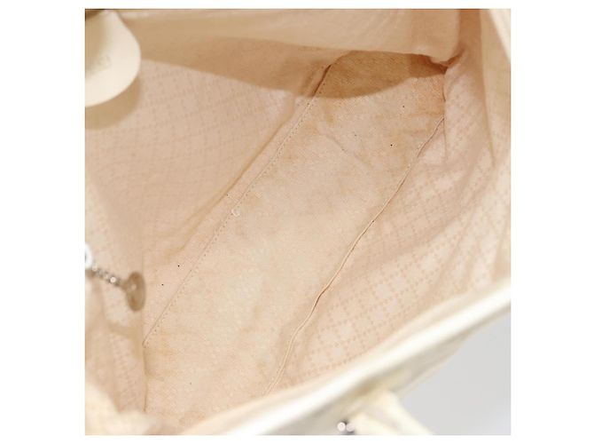 Gucci Tote Bag aus Canvas Weiß Gold Auth 151588 Golden - Ansicht 11