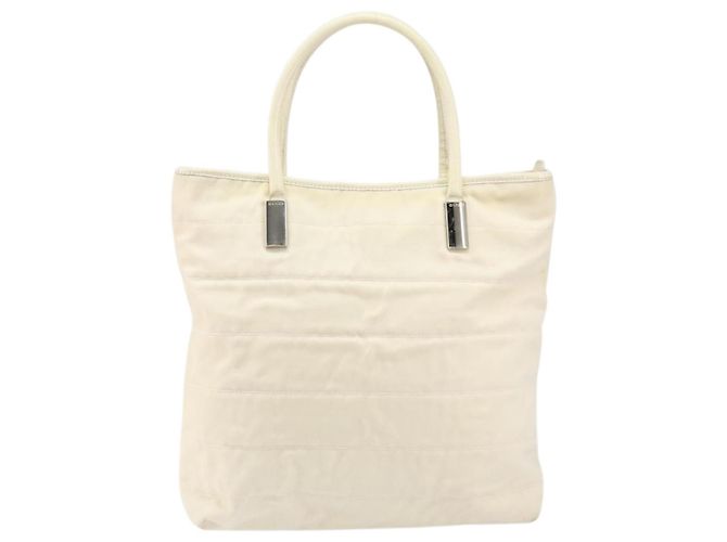 Gucci Tote Bag aus Canvas Weiß Gold Auth 151588 Golden - Ansicht 13
