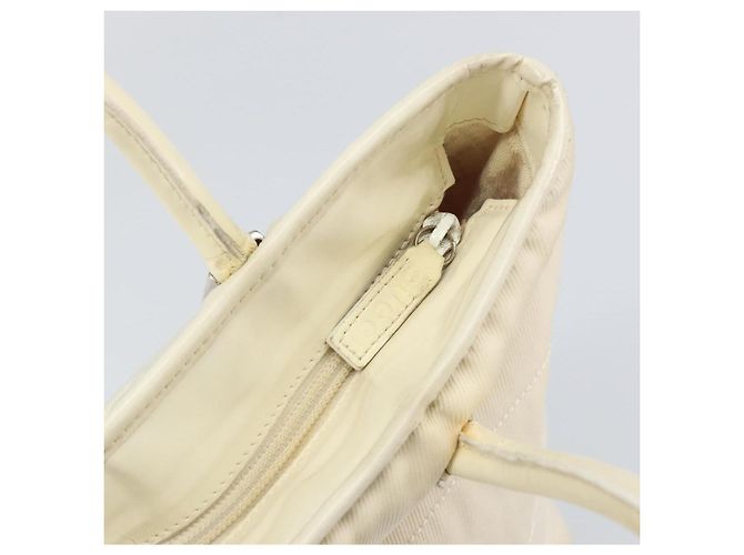 Gucci Tote Bag aus Canvas Weiß Gold Auth 151588 Golden - Ansicht 17