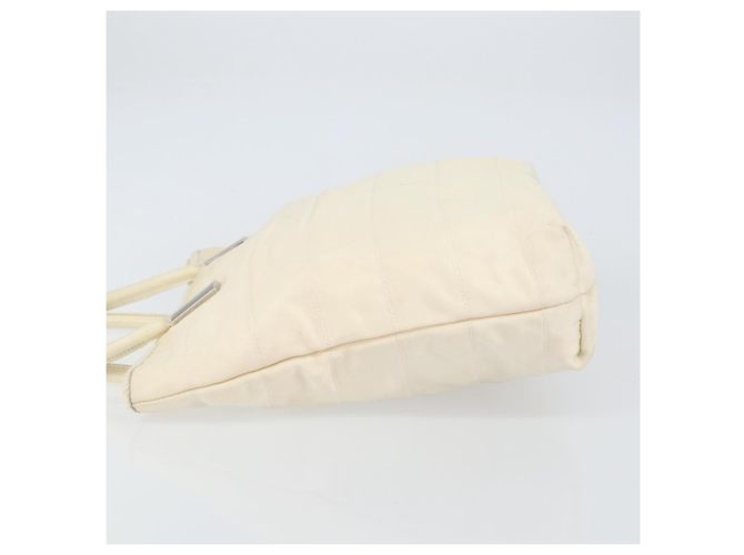 Gucci Tote Bag aus Canvas Weiß Gold Auth 151588 Golden - Ansicht 4