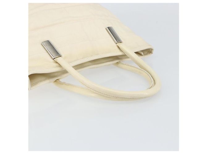 Gucci Tote Bag aus Canvas Weiß Gold Auth 151588 Golden - Ansicht 7