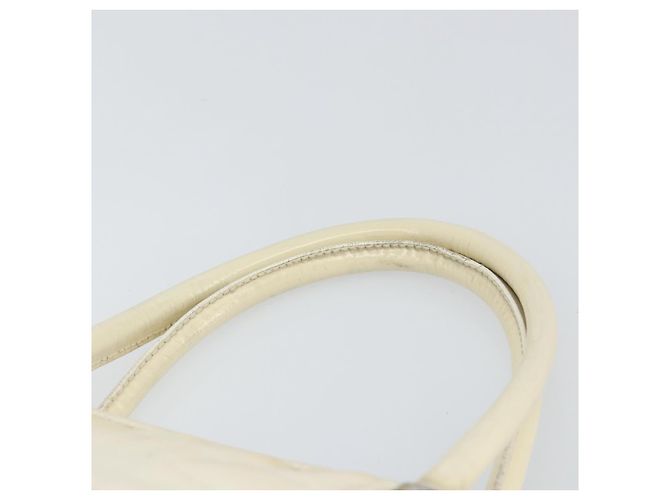 Gucci Tote Bag aus Canvas Weiß Gold Auth 151588 Golden - Ansicht 8
