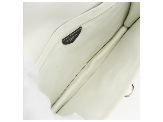 Céline Borsa a mano CELINE in pelle bianca e oro Auth mr1733 Bianco D'oro - vista 10