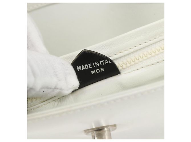 Céline Borsa a mano CELINE in pelle bianca e oro Auth mr1733 Bianco D'oro - vista 12