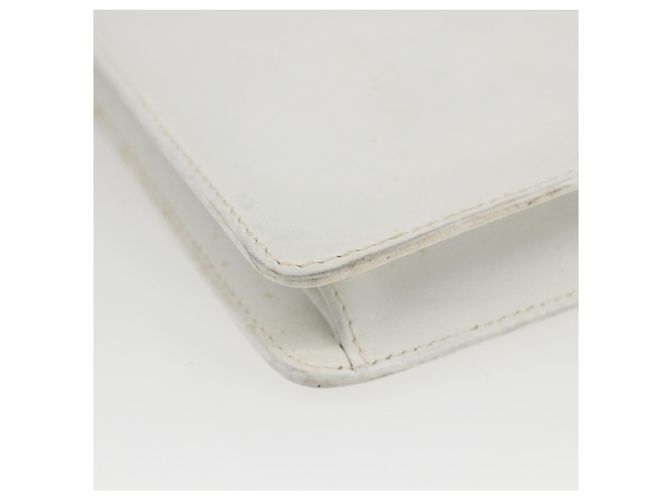 Céline Borsa a mano CELINE in pelle bianca e oro Auth mr1733 Bianco D'oro - vista 14