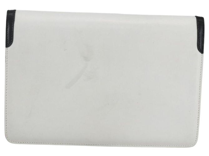 Céline Borsa a mano CELINE in pelle bianca e oro Auth mr1733 Bianco D'oro - vista 2