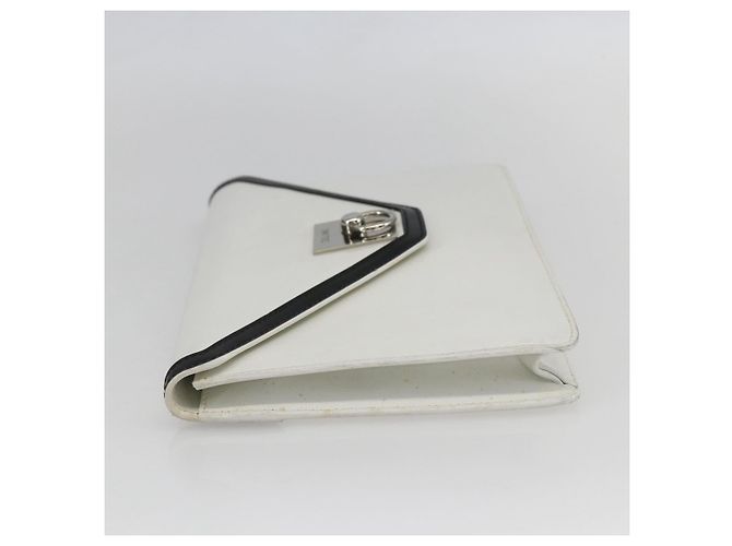 Céline Borsa a mano CELINE in pelle bianca e oro Auth mr1733 Bianco D'oro - vista 3