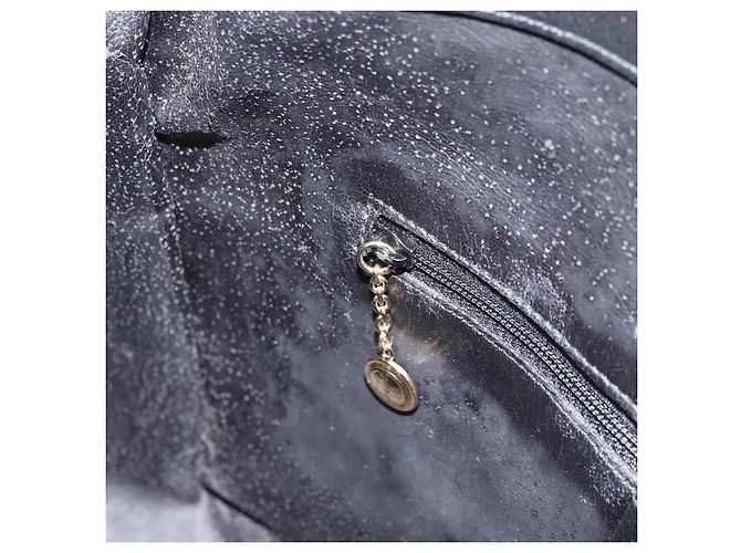 Bolsa de mão em couro Gucci Bamboo 2way Preto Ouro 001 1998 1638 Auth BA8637 Dourado - vista 21