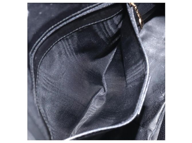 Bolsa de mão em couro Gucci Bamboo 2way Preto Ouro 001 1998 1638 Auth BA8637 Dourado - vista 22