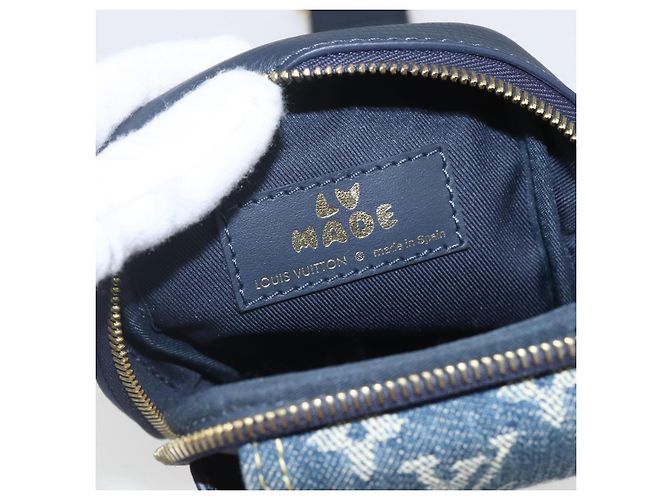 LOUIS VUITTON LV Pochette Doppia per Telefono Blu M81060 LV Auth 159145SAM - vista 10