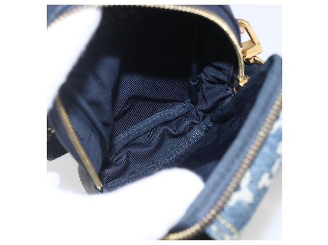 LOUIS VUITTON LV Pochette Doppia per Telefono Blu M81060 LV Auth 159145SAM - vista 11