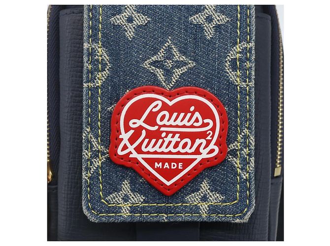 LOUIS VUITTON LV Pochette Doppia per Telefono Blu M81060 LV Auth 159145SAM - vista 18