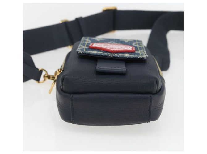 LOUIS VUITTON LV Pochette Doppia per Telefono Blu M81060 LV Auth 159145SAM - vista 5